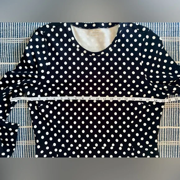 Kate Spade Lia dot ponte dress black white size XL - Picture 7 of 8